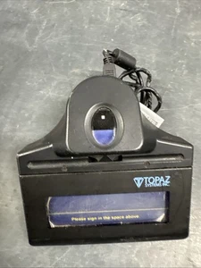 Topaz IDLite 1x5 TF-S463-HSB-R Fingerprint Reader Signature Pad VL7674, No Pen - Picture 1 of 10