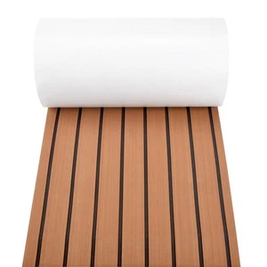 6MM Self Adhesive EVA Foam Teak Sheet Marine Boat Yacht Synthetic Decking3814 - Picture 1 of 5