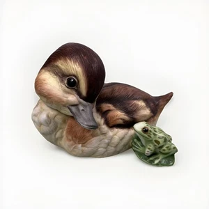 Figura De Colección Patito y Rana 1985 Franklin Como Nueva AHOY Lindos Adorables Amigos - Imagen 1 de 5