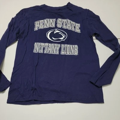 Penn State College Boys Casual Top Blue Silver Long Sleeve Nittany Lions Stretch - Image 1 of 4