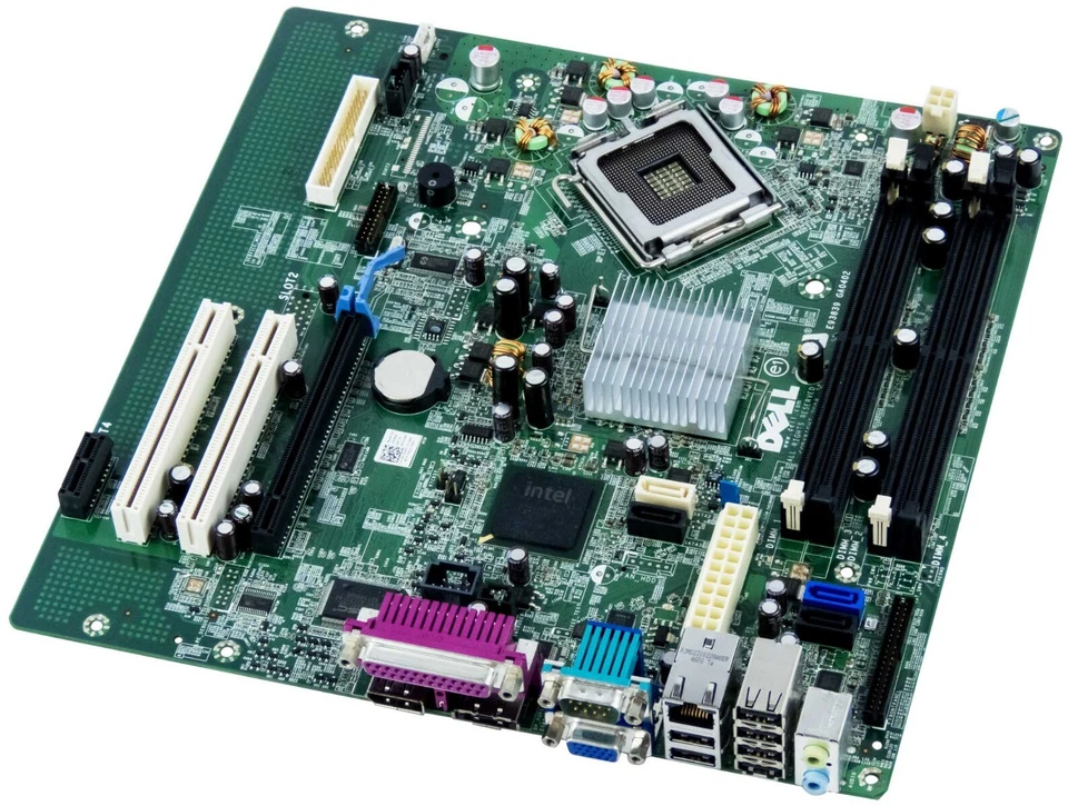 Dell 0G214D LGA 775 4x DDR2 Intel Q43 Pcie PCI Dp Esata Motherboard - Image 1 of 2