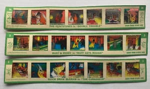 1961 HANNA BARBERA KENNER COLOR SLIDES X3 FLINTSTONES-RIFF&READY-QUICK McGRAW - Picture 1 of 2