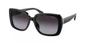 RALPH RA5298U 50018G Shiny Black Gradient Grey 55 mm Women's Sunglasses - Picture 1 of 2
