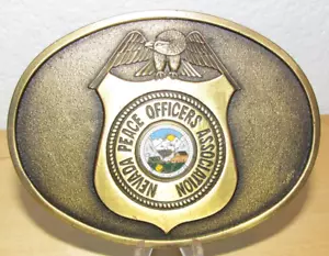 Vintage Nevada Peace Officers Association Gürtelschnalle - NV - Bild 1 von 2