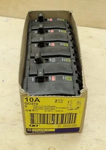 Square D QO210 Circuit Breaker 10 Amp 2-pole 120/240V Plug-In - NEW - 1 BREAKER  - Picture 1 of 2