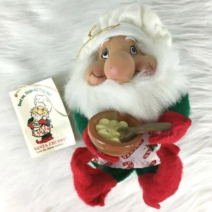 Babbo Natale Best Chubby Love His Cheese Souffles Decorazione Vintage Natale 1992 - Foto 1 di 5
