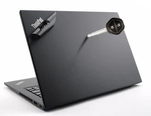 Black Matte Laptop Sticker Skin Decals Cover for Lenovo ThinkPad E14 E15 T14 T15 - Picture 1 of 20