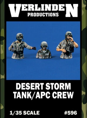 1/35 Scale Desert Storm Tank / APC Crew VERLINDEN #596 Resin Model Kits - Image 1 of 2