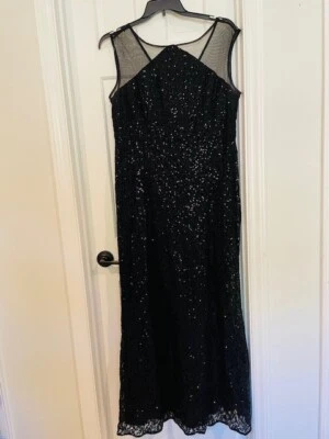 Ignite Evenings Woman's Size 18 Black Sequin Sheath Dress - Image 1 of 4
