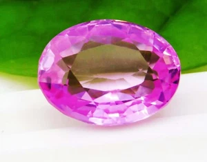 17.75 Ct Natural Brazilian Pink Kunzite Oval Cut Certified Loose Gemstone - Picture 1 of 6