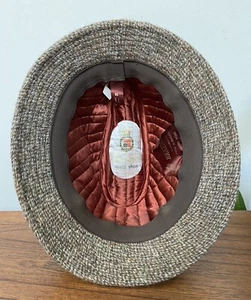 Vintage Hat BRAEMAR Fedora Bucket Wool Cap MULTICOLOR Collection Retro 7 1/8 58 - Picture 1 of 15