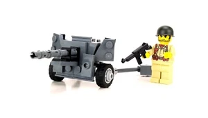 57mm M1 WW2 US AT-Gun World War2 Custom Set made w/ real LEGO® bricks - Picture 1 of 4