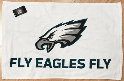 Philadelphia Eagles FLY EAGLES FLY White Official NFL Rally Towel 15 x 25 New - Image 1 of 3