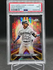 Julio Rodriguez 2023 Topps Cosmic Chrome Stella Nova PSA 9 Card #STN-8 - Bild 1 von 2