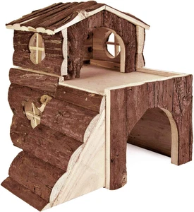 6129 Natural Living Bjork House, 31 × 28 × 29 Cm, Marrone - Foto 1 di 12