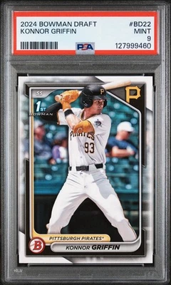 2024 Bowman Draft Konnor Griffin 1st Prospect (RC) #BD22 Pirates 🎄🔥PSA 9🔥🎄 Foto 1 de 2
