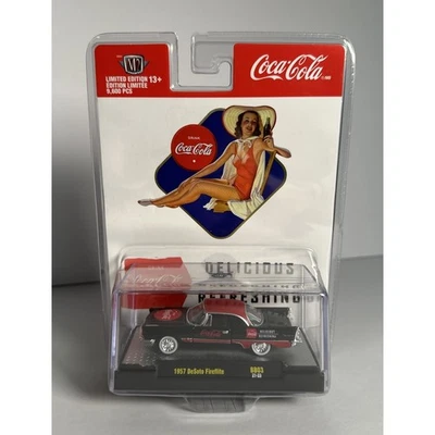 Máquinas M2 Coca Cola 1957 DeSoto Fireflite BB03 1:64 Diecast Edición Limitada Foto 1 de 4