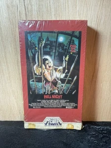 Hell Night VHS Cassette Tape Horror Linda Blair Red Slipcover ONLY No Tape - Picture 1 of 6