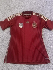 Spain Soccer Jersey Shirt Mens Small FIFA World Champions 2010 Adidas ClimaCool - Picture 1 of 7