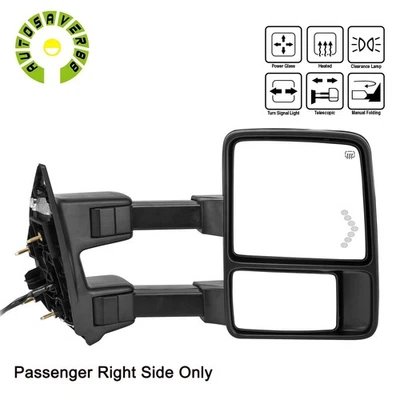 Passenger Side Mirror for 08-16 Ford F250 F350 F450 F550 Super Duty Power Heated Foto 1 de 4