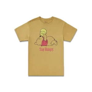 Camiseta para hombre Disney Winnie The Pooh - Stay Hungry - amarilla dorada XL - Imagen 1 de 2