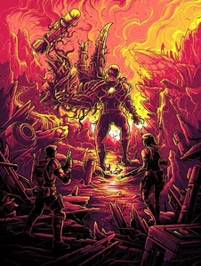 Resident Evil 5 Nemesis Dan Mumford Poster 18x24 Mondo SIGNED & xx/50 - Picture 1 of 1