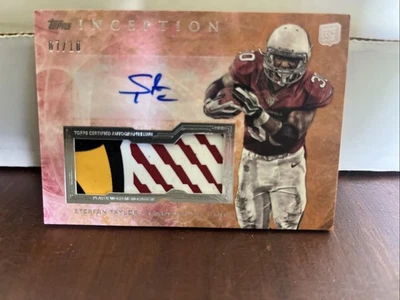 2013 Topps Inception - Autograph Jumbo Patch Stepfan Taylor 7/10 (AU, MEM, RC) - Image 1 of 2