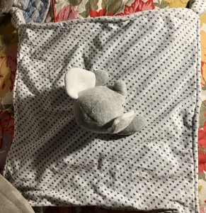 Carters Just One You grau weiß Dreiecke Elefant Plüsch Baby Security Lovey - Bild 1 von 5