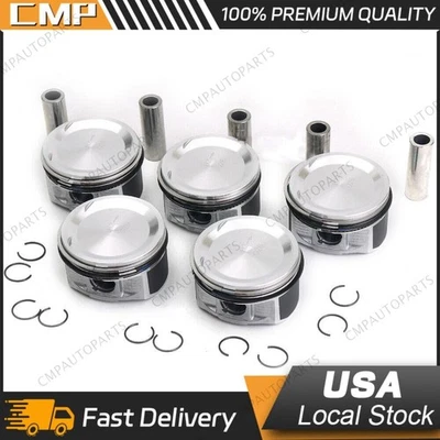 STD Pistons & Rings Kit For Volvo S40 S60 S80 C30 V50 2.5 T5 L5 B5254T7 B5254T3 - Image 1 of 2