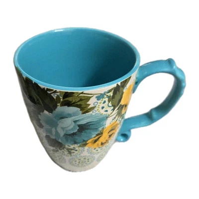 Taza de café PIONEER WOMAN Shadow Rose 24 oz Jumbo de gres Foto 1 de 4