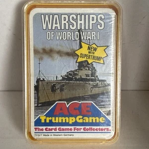 VINTAGE 70s WARSHIPS OF WORLD WAR I - ACE TOP TRUMPS - Still Sealed!! - Picture 1 of 8