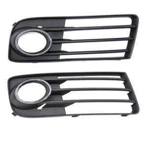 Pair Front Bumper Chrome Fog Lamp Light Grille Cover Bezel For Audi TT 2011-2014 - Picture 1 of 4