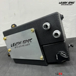 LeaskSpec R32 Oil Catch Can and Coolant Overflow Combo Tank in Black - Picture 1 of 4
