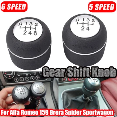 5 / 6 speed Gear Shift Knob For Alfa Romeo 159 / 159 Sportwagon / Brera / Spider - Image 1 of 4