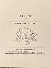 NOS NIB Lenox Camellia Votive Candle Holder.
