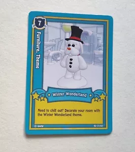 Webkinz Trading Card Series 2 Furniture, Theme Winter Wonderland B2-51/85 - Picture 1 of 2