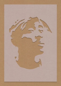 Tupac Shakur Stencil Celebrity Hip Hop Star - Picture 1 of 1