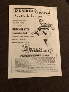1984 Dundee United V Brechin City Football  Programme - Picture 1 of 2