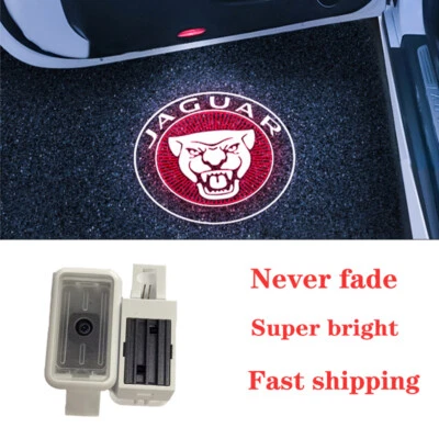 2X LED 3D Door Welcome Courtesy Ghost Shadow Lights For Jaguar F-Pace 2021-24 - Image 1 of 4