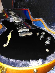 Gibson ES-335 Memphis Vintage Ebony Electric Guitar Shipping From Japan - Picture 1 of 4