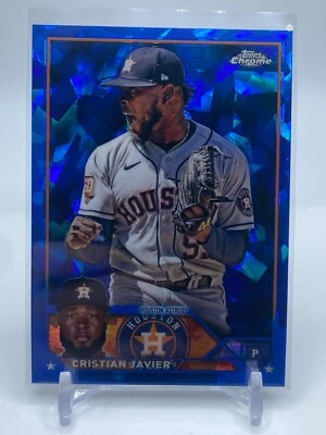 Christian Javier 2023 Topps Chrome Sapphire Edition - Image 1 of 2