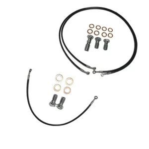 New Steel Braided Front & Rear Brake Lines For 1990-2006 Yamaha Banshee 350 - Picture 1 of 8