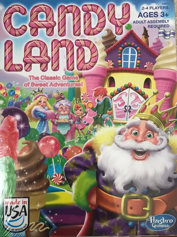 Candy Land, The Classic Game of Sweet Adventure da Hasbro. Novo/FRETE GRÁTIS - Imagem 1 de 1