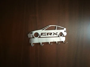Key Hanger HONDA CRX Cr-x Ballade Vtec Jdm Hf Si Lx Dx Ee9 E Decor Steel Keyring - Picture 1 of 6