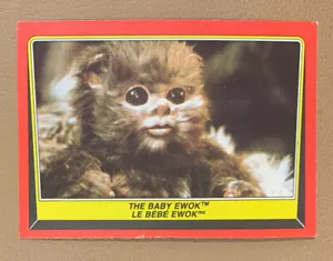 1983 O-Pee-Chee Star Wars RETURN OF THE JEDI #88 THE BABY EWOK - Bild 1 von 2