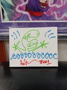 Ari Lehman Signed Art Canvas Sketch 8 X 10 1st Jason Voorhees JSA COA - Picture 1 of 3