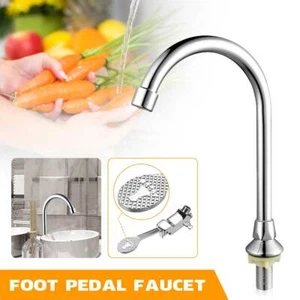 Foot Pedal Faucet Basin Faucet Set Medicine Foot Pedal Water Tap Foot Control - Picture 1 of 11