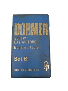 Dormer Screw Extractor Set in Case (No. 3, 4 & 5) Sheffield England - Picture 1 of 5