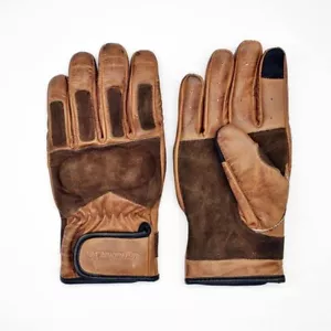 Motorradhandschuhe mit Lederschutz braun touch sensitive Desert Rally Gr.L - Bild 1 von 1