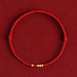 Handgemacht Perlen Geflochtenes Seil Rotes Schnur armband